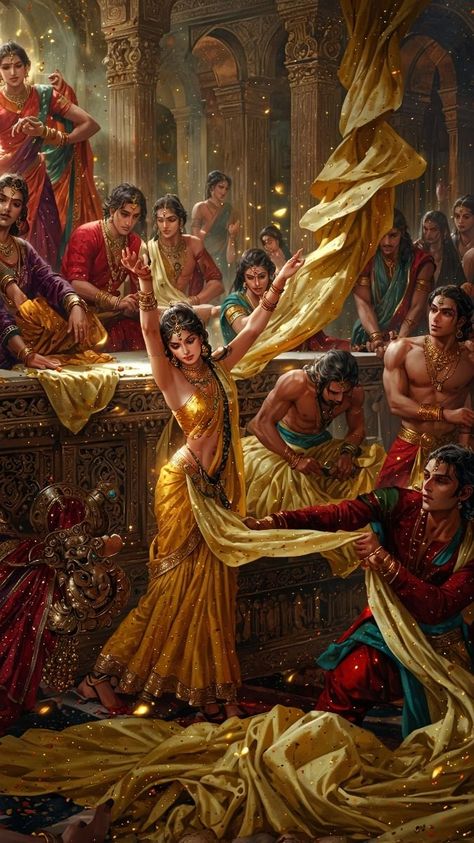 Kauravas Mahabharata, Mahabharata Wallpapers, Duryodhana Mahabharata, Draupadi Mahabharata, Pandavas Mahabharata, Draupadi Art, Draupadi And Krishna, Draupadi Painting, Krishna And Draupadi