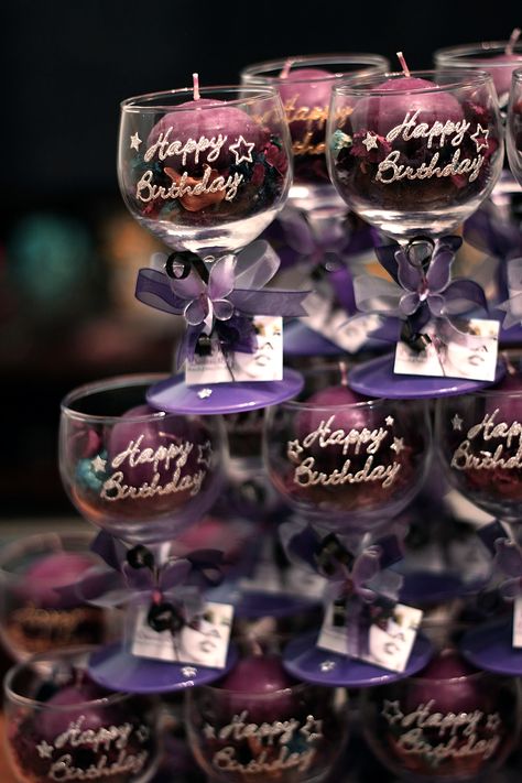 18th souvenir Debut Ideas, 18th Birthday, Wine Glass, Party Favors, Tableware, Birthday, Glass, Quick Saves, Party Favours