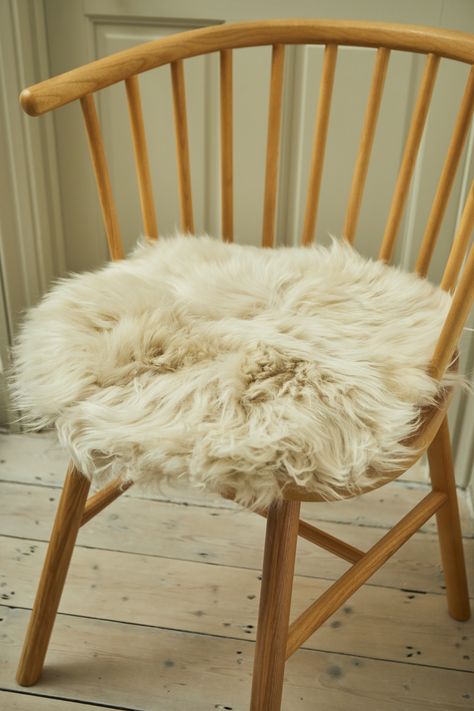 Sit like royalty with our premium sheepskin seat pads. Designed to cradle your body with gentle softness, these pads make every chair feel like a throne. Experience the epitome of comfort and style Cowhide Bag, Diy Furniture Renovation, Furniture Renovation, Daily Routines, Sheepskin Rug, Luxury Rug, Seat Pads, Chair Covers, Inspired Homes