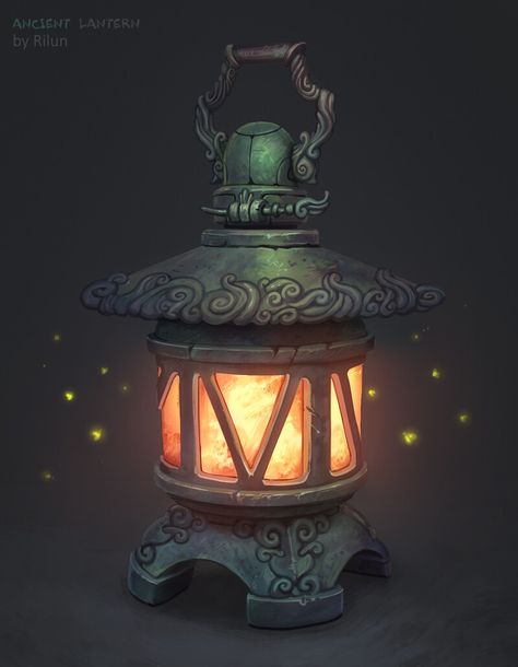 ArtStation - Big set of lanterns, Ruslana Gus Lantern Art, Props Concept, 2d Game Art, Props Art, Fantasy Props, Game Props, Game Concept Art, Dungeons And Dragons Homebrew, 3d Texture