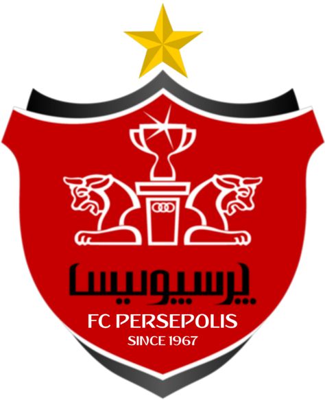 FC Persepolis of Iran crest. Football Team, Football Club, Football, Red, American Football