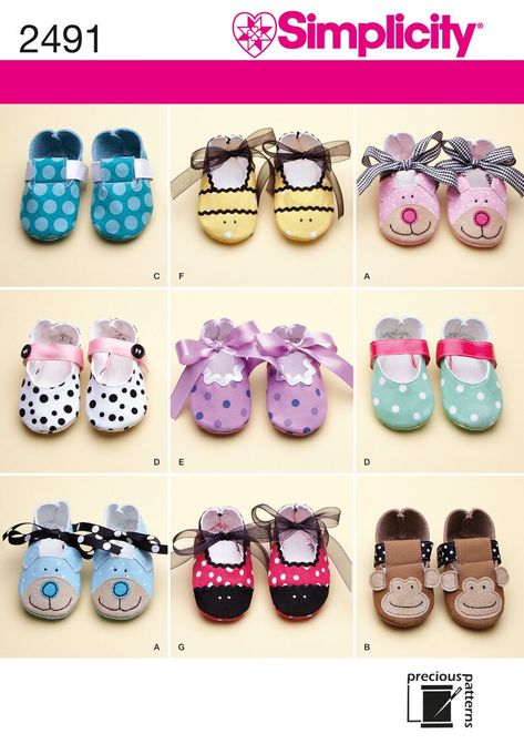 Baby shoes diy pattern