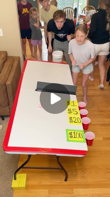 Aaron Benson on Instagram: "Tilted Table Challenge! 🏓 #game #reel #challenge #family" Tilted Table Game, School Game Night Ideas, Family Table Games, Benson Bros Games, Family Challenge Games, Game Night Birthday Party Ideas, Table Games For Kids, Holiday Games Family, Funny Family Games