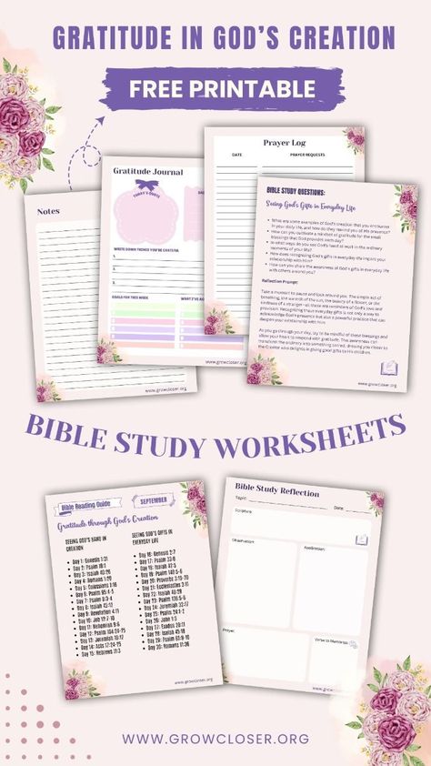 Free printable bible study worksheet bundle download about Gratitude Printable Bible Study Worksheets, Gratitude Worksheet, Free Bible Study Printables, Group Bible Study, Bible Study Questions, Printable Bible Study, Bible Study Worksheet, Study Printables, Connect With God