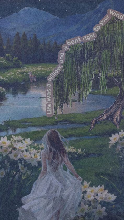 Life was a willow 🫶🏻 #evermore #willow #lifewasawillowanditbentrighttoyourwind #swiftie #art #tayloralisonswift #taylorswift Willow Taylor Swift, Life Was A Willow, Taylor Alison Swift, Screen Savers, Phone Backgrounds, Poets, Taylor Swift, Swift, I Am Awesome