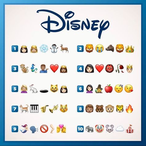 🌟Você consegue adivinhar o nome de todos os filmes? . 👇 Coloque as suas respostas aqui nos comentários! 🤩 . Quero só ver quem sabe tudo e é super fã de Disney! 😉😉😉 . Gostei da brincadeira. Vamos nos divertir 🙌 . #dicasuteisdisney #disneyorlando #disney #disneyfilms . Credit @disneystudiosbr Guess The Emoji Answers, Disney Movie Quiz, Emoji Answers, Crush Quizzes, Movie Trivia Quiz, Guess The Emoji, Film Quiz, Clue Movie, Emoji Quiz