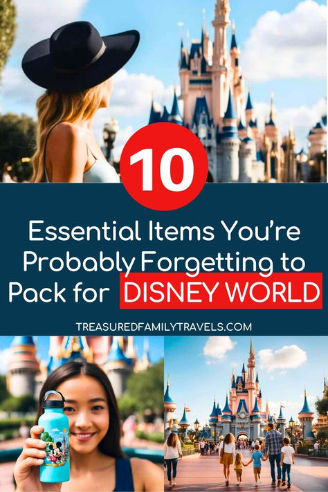 10 Essential Items You’re Probably Forgetting to Pack for Disney World Disney Packing List For Women, Disney World Essentials, Packing For Disney World, Pack For Disney World, Disney Packing List, Disney Packing, Packing List For Disney, Disney World Packing, Travel Prep