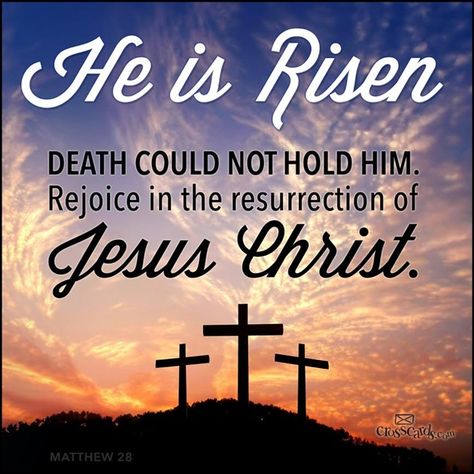 He is Risen! - Inspirations He Has Risen Quotes, He Is Risen Quotes, Resurrection Quotes, Easter Quotes Christian, God Strength, Rise Quotes, Happy Easter Quotes, Three Crosses, Jesus Easter