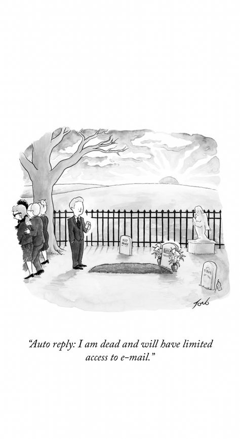 A cartoon from The New Yorker https://www.newyorker.com/cartoons/a19870?mbid=nyer Friday Cartoon, Character Sketching, New Cartoons, Cartoon Ideas, Hallway Art, New Yorker Cartoons, Independent Work, Comic Relief, Speak To Me