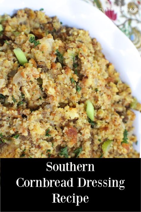 Southern Dressing Recipe, Southern Style Cornbread Dressing, Easy Cornbread Dressing, Cornbread Dressing With Sausage, Soul Food Cornbread Dressing, Homemade Cornbread Dressing, Southern Cornbread Dressing, Cornbread Dressing Recipe, Southern Style Cornbread