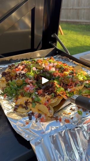 2.4K reactions · 20 shares | What toppings do you love on your nachos? 😋🧀 #griddlecooking#nachos#grillingseason#griddlemeals#weberslategriddle | Vanessa | Lil Durk · Broadway Girls Nachos Blackstone, Blackstone Nachos Recipe, Blackstone Nachos, Griddle Cooking, Lil Durk, Nachos, Party Food, Broadway, On Instagram