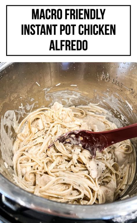 Instant Pot Chicken Alfredo, Green Juice Diet, Creamy Alfredo Sauce, Fettuccine Noodles, Macros Diet, Macro Friendly Recipes, Healthy Lunchbox, Easy Healthy Meal Prep, Juice Fast