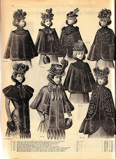 Vintage Ephemera: Victorian fashion plate, fur capes - 1900 1900 Fashion, Personal Investigation, 1890s Fashion, Robes Vintage, Victorian Costume, Fur Cape, 19th Century Fashion, Victorian Clothing, Retro Mode