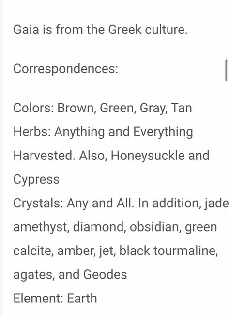 Gaia Goddess Correspondences, Gaia Goddess Altar, Offerings To Gaia, Gaia Goddess Offerings, Offerings For Gaia, Gaia Altar Ideas, Gaia Worship, Gaia Goddess Aesthetic, Diety Work