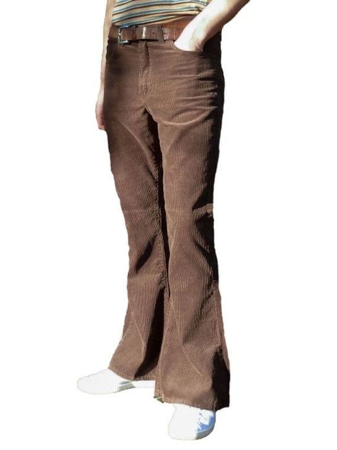 https://www.fuzzdandy.co.uk/classic-high-rise-flares---corduroy-bell-bottoms-pants---brown-3283-p.asp Brown Bell Bottoms, Corduroy Bell Bottoms, Mens Corduroy, Indigo Denim, Brown Corduroy, Bell Bottom Pants, Bell Bottom, Bell Bottoms, Flare Jeans