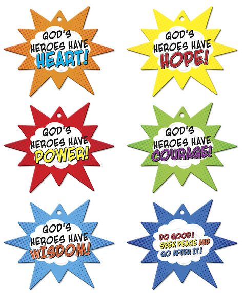 Vacation Bible School VBS Hero Central Hero Code Mobiles (Pkg of 6) | Cokesbury Hero Crafts For Kids, Super Hero Crafts For Kids, Super Hero Crafts, Vbs Superhero Theme, Vbs Decorating Ideas, Superhero Lessons, Hero Central Vbs, Heroes Theme, Superhero Camp