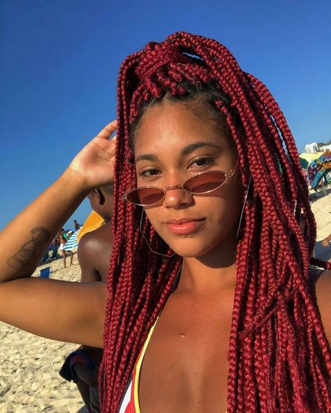 Faux Locs Marley Hair, Rasta Braids, Burgundy Braids, Wine Hair, Marley Hair, Box Braid, Box Braids Hairstyles, Faux Locs, Color Hair