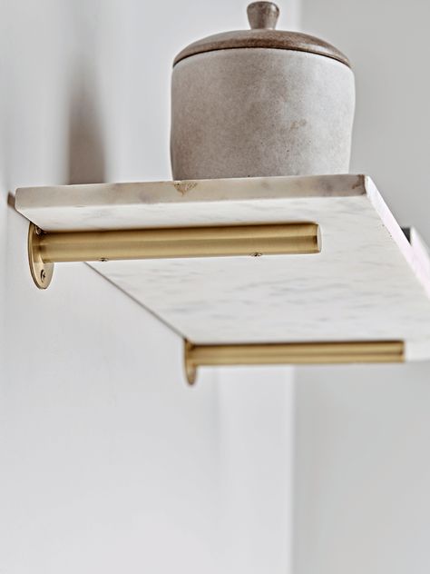 10 Of The Best Shelf Brackets — MELANIE LISSACK INTERIORS Corner Shelf Ideas, Brass Shelf Brackets, Black Shelf Brackets, Contemporary Shelving, Interior Door Knobs, Brass Shelves, Marble Shelf, Decorative Shelving, Metal Shelf Brackets