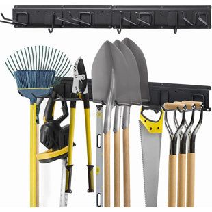 Garden Tool Organizer, Garage Wall Organizer, Broom Storage, Garden Tool Holder, Power Tool Organizer, Tool Hooks, Garage Workshop Organization, Garage Tool Organization, Garden Tool Organization