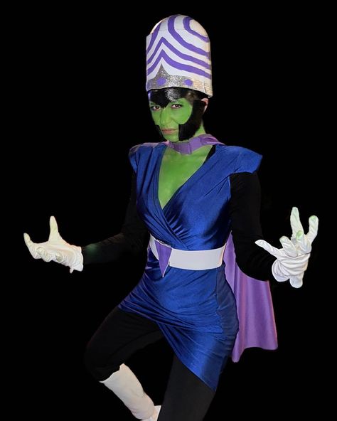 Mojo Jojo Cosplay, Him Powerpuff Costume, Mojojojo Costume, Mojo Jojo Powerpuff, Mojo Jojo Costume, Powerpuff Girls Halloween, Power Puff Costume, Baddie Halloween, Fun Halloween Outfits