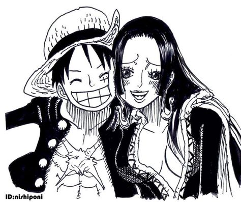 Luffy x Hancock ♡ Luffy And Hancock, Susanoo Naruto, One Piece Series, Arte Sailor Moon, One Piece Ship, Bd Comics, One Piece Drawing, One Piece Images, One Piece Comic