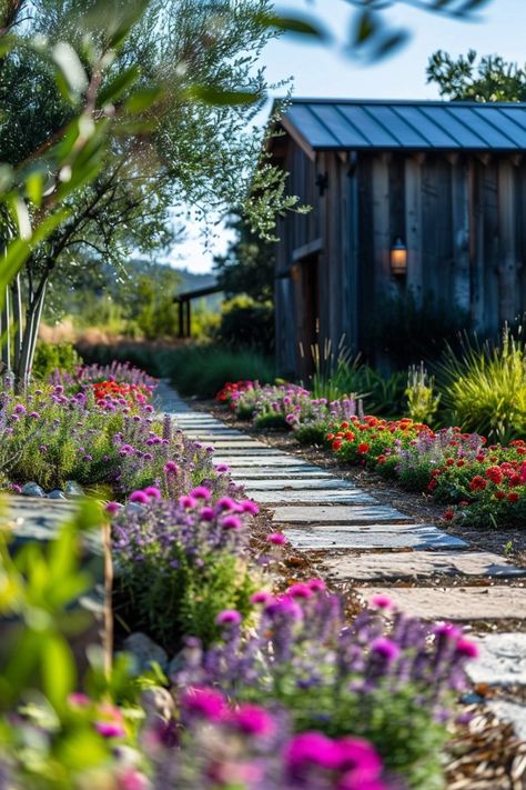 Rustic Elegance: Top Ranch Landscaping Ideas Texas Hill Country Landscaping, Hill Country Landscaping, Ranch Landscaping Ideas, Ranch Landscaping, Eastern Redbud, Dream Country, Backyard Balcony, Sustainable Landscaping, Country Landscaping