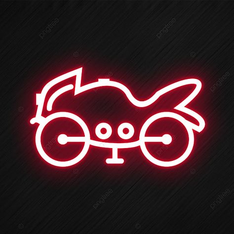 Glow Illustration, Bike Clipart, Ride Logo, Lamp Clipart, Heavy Bike, Motorcycle Clipart, Logo Electric, Neon Icons, Neon Png