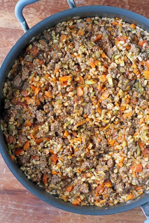 Barley Beef Skillet, Purple Barley Recipes, Pearled Barley Recipes, Barely Recipes, Recipes With Barley, Bean Dinner Recipes Main Dishes, Barley Recipe Healthy, Barley Recipes, Beef Skillet