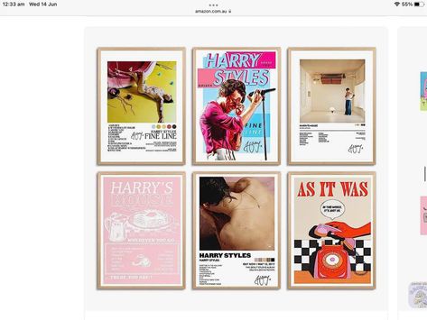 #harrystylesaesthetic #harrystyles #bedroomdecorideas #amazonaffiliatelink Harry Styles Album Cover, Posters On Wall Bedroom, Canvas Wall Art Living Room, Harry Styles Poster, Harry's House, Music Canvas, Boy Girl Room, Living Room Poster, Room Aesthetics