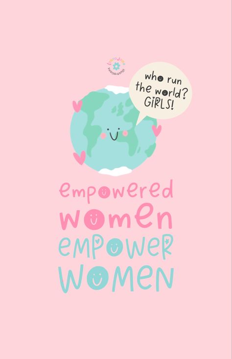 Uplifting illustration for international women’s day by Laura Jane Illustrations Laura Jane Illustrations, Female Motivation, Counseling Room, Inspirational Phone Wallpaper, Empowered Women Empower Women, Animated Photos, Women Empower Women, Laura Jane, Daily Life Hacks