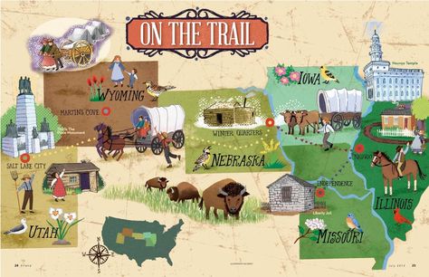 Camille's Primary Ideas: Pioneer Day Singing Time - On The Trail Map Pioneer Activities, Lds Church History, Pioneer Trek, Pioneer Day, Time Lessons, Primary Chorister, Primary Singing Time, Map Activities, Doctrine And Covenants