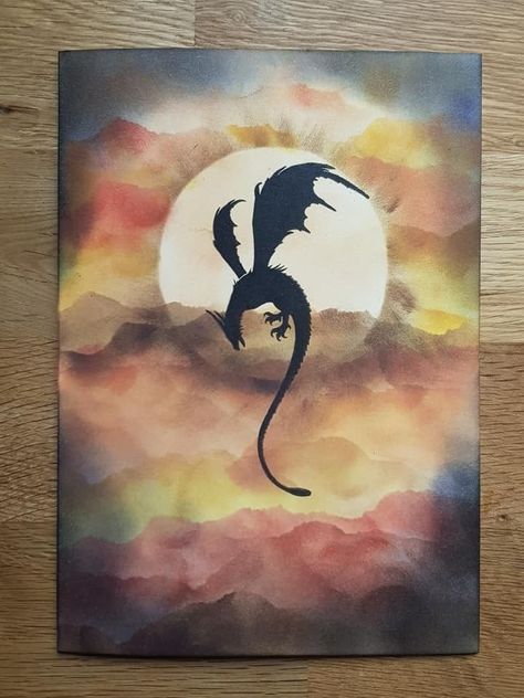 Dragon Paintings Acrylic, Dragon Paintings Easy, Dragon Painting Acrylic Easy Step By Step, Dragon Painting Ideas On Canvas, Painting Fantasy Art Easy, Fantasy Painting Ideas Easy, Simple Dragon Painting, Dnd Painting Ideas, How To Paint A Dragon