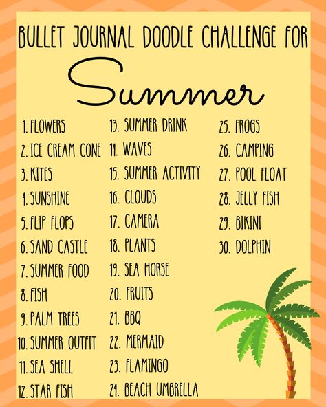 50 Days Drawing Challenge, 30 Days Doodle Challenge, May Doodle Challenge, 50 Day Drawing Challenge, Monthly Doodle Challenge, Summer Art Challenge, Doodle Challenge 30 Day, Daily Doodle Ideas, New Years Doodles Bullet Journal