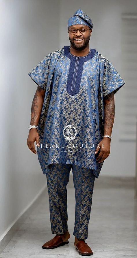 Adire Kaftan Styles Men, Kampala Men Style, Male Kampala Styles, Adire Designs For Men, Adire Styles For Men 2022, Kampala For Men, Ankara Up And Down For Men, Latest Kampala Styles For Men, Dansiki Styles Men Aso Oke