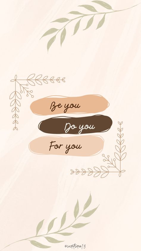 "Be you, Do you, For you" aesthetic wallpaper / minimalist wallpaper / Motivational Quote Motivational Wallpaper Aesthetic Pastel, Pretty Screensavers, Aesthetic Wallpaper Minimalist, Wallpaper Aesthetic Pastel, Motivational Wallpaper Aesthetic, Wallpaper Quote, Wallpaper Minimalist, Cute Fall Wallpaper, Pastel Landscape