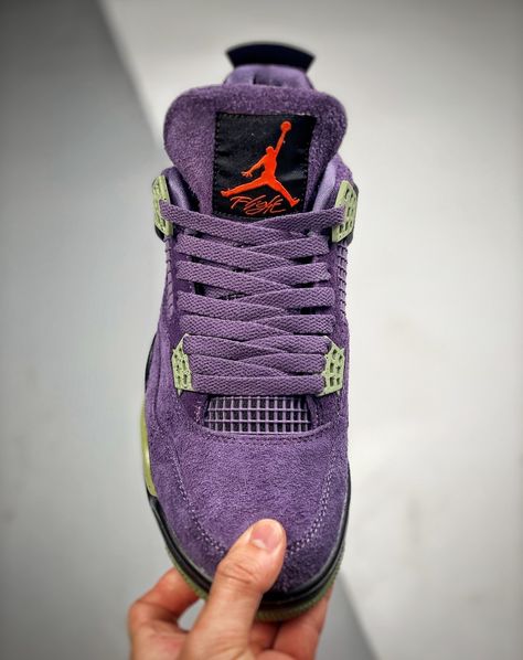 Rocking the court in Canyon Purple. Air Jordan 4 vibes 💜 𝑫𝒊𝒔𝒄𝒐𝒖𝒏𝒕 𝟐𝟎% 𝒄𝒐𝒅𝒆: DC20 available on sneakertax.com #sneakerhead #airjordan4 #jordan4s #ootd #kicksonfire #kickoftheday #sneakerboxing Air Jordan 4 Canyon Purple, Jordan 4 Canyon Purple, Tinker Hatfield, Jordan 4s, Air Jordan 4, Michael Jordan, Sneaker Head, Sneakers For Sale, Purple And Black