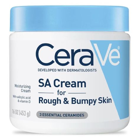 Sa Cream For Rough &Amp; Bumpy Skin Cera Ve Sa Cream For Rough And Bumpy Skin, Rough And Bumpy Skin, Cerave Skincare, Rough Bumpy Skin, Native Deodorant, Keratosis Pilaris, Bumpy Skin, Moisturizing Body Lotion, Cream For Dry Skin