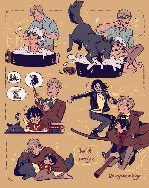 Fanart Harry Potter, Meme Harry Potter, Art Harry Potter, Remus And Sirius, Harry Potter Illustrations, Gay Harry Potter, Harry Potter Images, Images Harry Potter, Harry Potter Artwork