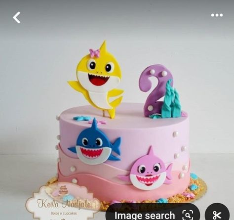 Cake 2 Year Baby Girl, 2 Year Birthday Theme Girl Cake, Pinkfong Birthday Cake, Birthday Cake Baby Girl 2 Year, Birthday Cakes For 3 Year Girl, Birthday Cakes For 2 Year Girl, 2nd Birthday Party For Girl Baby Shark, Birthday Cake For Baby Girl 2nd, Baby Shark Torte