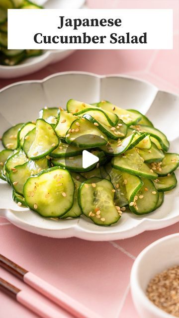 Megan Pham | Takes Two Eggs on Instagram: "This 10 min Japanese Cucumber Salad! 🤤🥒

You need to try this quick and easy Japanese cucumber salad, aka sunomono salad. It’s sweet, tangy and refreshing. Plus it only takes 10 minutes to make!

This side salad is super versatile, but I love pairing it with savory grilled meats 😋

Tap the link in my bio for to my detailed guided recipe and search “cucumber salad” on my website✨

.
.
.
.
.
#japaneserecipe #cucumbersalad #easyrecipe #sidedish #simplerecipe #cucumbers #japanesefood" Sunomono Salad, Japanese Cucumber Salad, Vietnamese Foods, Japanese Cucumber, Mediterranean Meals, Grilled Meats, Cucumber Recipes Salad, Japanese Recipes, Vietnamese Recipes