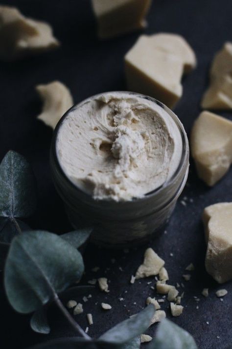 Wellness Encyclopedia: Crazy About Cocoa Butter + An Easy Whipped Body Butter DIY | Free People Blog | Bloglovin’ Whipped Body Butter Diy, Diy Wellness, Homemade Body Butter, Diy Body Butter, Skincare Products Photography, Body Butters Recipe, Diy Body Care, Diy Spa, Bath And Body Care