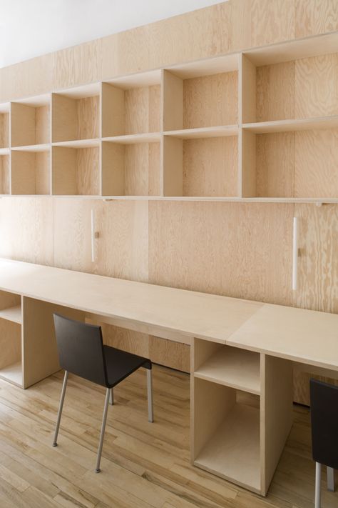 Plywood design Plywood Office, Plywood Desk, Plywood Design, Plywood Interior, Plywood Shelves, Plywood Furniture, Furniture Hacks, In The Room, A Desk