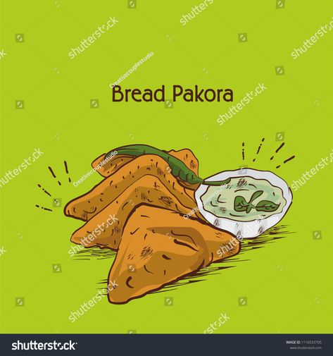 indian traditional street food Bread Pakora #Ad , #Sponsored, #street#traditional#indian#Pakora Bread Pakoda, Bread Pakora, Book Illustration Layout, Food Bread, Indian Illustration, India Map, Food Street, Indian Street Food, Indian Traditional