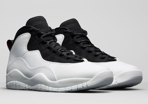 23 Years of Air Jordan 10 Two Colorways Release Info | SneakerNews.com Dapper Man, Jordan Retro 10, Air Jordan 10, White Nike Shoes, Shoes Sneakers Jordans, Jordan 10, Hype Shoes, Swag Shoes, Retro Sneakers