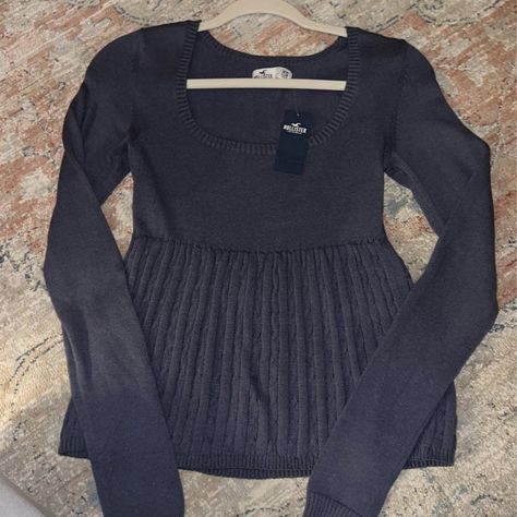 Hollister Babydoll top for $31 + free shipping on Depop Hollister Slim Babydoll Sweater, Babydoll Top Long Sleeve, Babydoll Long Sleeve Top, Knit Babydoll Top, Hollister Babydoll Sweater, Long Sleeve Babydoll Top, Hollister Babydoll Top, Old Hollister, Babydoll Top Outfit