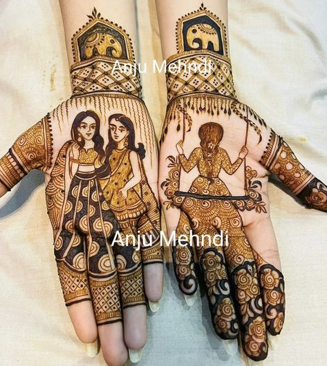 Bff Mehndi Design, Mehandi For Bride Sister, Sister Marriage Mehndi Design, Sister Mehendi Designs, Mehendi For Sisters Wedding, Mehendi Designs For Sister Wedding, Team Bride Mehendi Designs, Mehndi Designs For Sisters Wedding, Bride Sister Mehndi Design