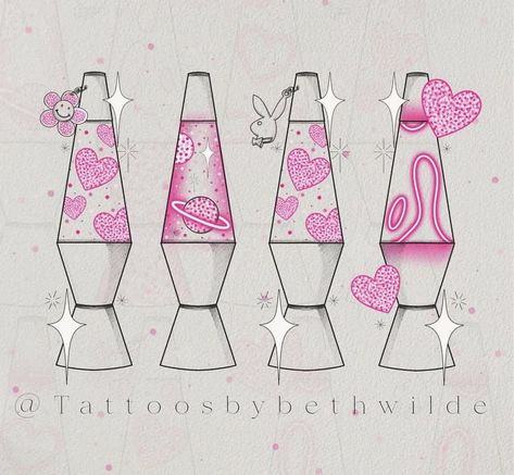 Lava Lamp Tattoo, Corpse Bride Tattoo, Lamp Tattoo, Minimalist Tattoo Ideas, Trippy Wall Art, Art Flash, Lava Lamps, Tie Dye Crafts, Kawaii Tattoo