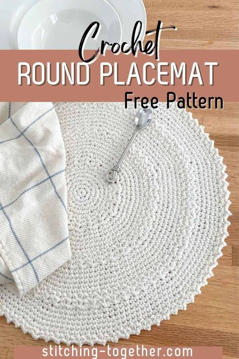 Crochet Placemat Patterns, Crochet Table Mat, Crochet Placemats, Round Placemat, Crochet Table Runner Pattern, Round Placemats, Crochet Coaster Pattern, Crochet Washcloth, Placemats Patterns