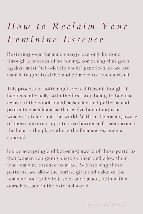 Feminine Romantic Aesthetic, Step Into Feminine Energy, Finding Your Feminine Energy, Unblock Feminine Energy, Divine Feminine Tips, Being In Your Feminine Energy, Divine Feminine Movies, Hermit Mode Quotes, Femininity Quotes Being A Lady