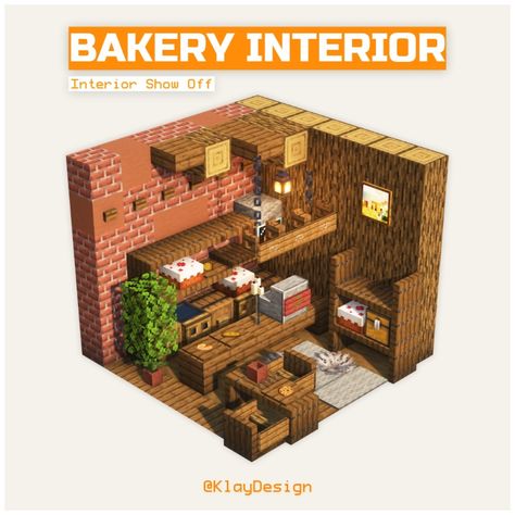 BAKERY INTERIORS 🥖🍞🧑‍🍳 Here’s an interior concept of a small bakery! Rate it 1-10!! 🫢😆 Hope you enjoyed it! ——————————————— ⁃ 🪴 Follow @klay.design_mc for more! ⁃ 💬 Lemme know your thoughts! ⁃ 🙌 Complementary Shaders ⁃ 🍳 Repost with credits only! ——————————————— #minecraft #minecraftbuild #minecraftideas #minecrafthouse #minecraftbakery #minecraftvillage #minecrafter #minecraftdaily #minecraftdesign #minecraftbuilds #minecraftcake Medieval Butcher Shop Minecraft, Small Bakery Minecraft, Minecraft Shops Ideas Interior, Medieval Bakery Minecraft, Minecraft Record Store, Bakery Interior Minecraft, Minecraft Coffee Shop Interior, Small Minecraft Interior, Small House Minecraft Ideas